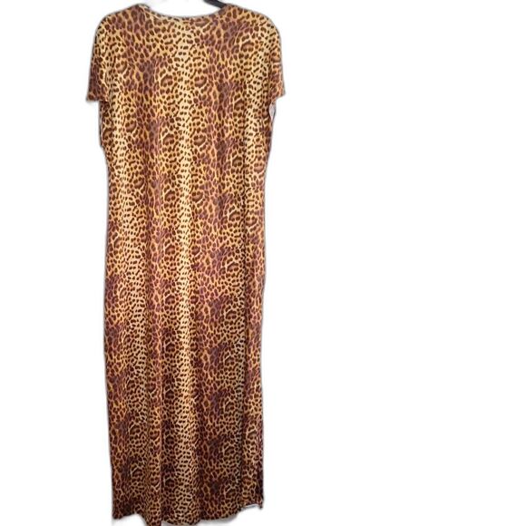 A LulaRoe Women's Plus Sized Maxi Dress Leopard Print Cocktail Party Casual 2X - Picture 10 of 10